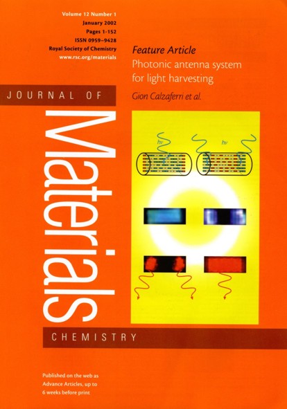 Photonic antenna system for light harvesting, transport and trapping
Gion Calzaferri, Marc Pauchard, Huub Maas, Stefan Huber, Abderrahim Khatyr, Tjeerd Schaafsma
J. Mater. Chem. 2002, 12, 1.   