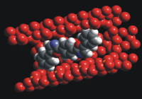 Zeolithe Channel loaded with Dye